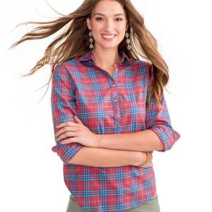 NWT ✨ Southern Tide 🐟 Hadley Popover Ski Patrol- Reggae Red